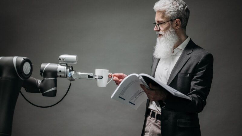 Illustration d'une PME explorant l'adoption de l'intelligence artificielle pour améliorer ses processus et sa compétitivité