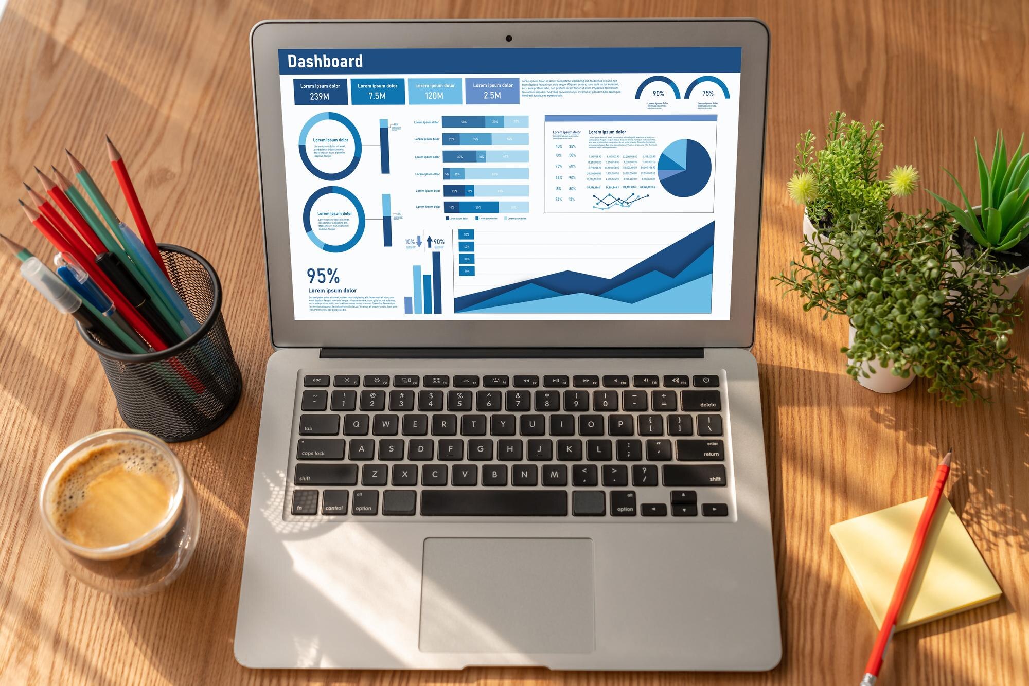 Tableau de bord marketing pour suivi des KPI en PME