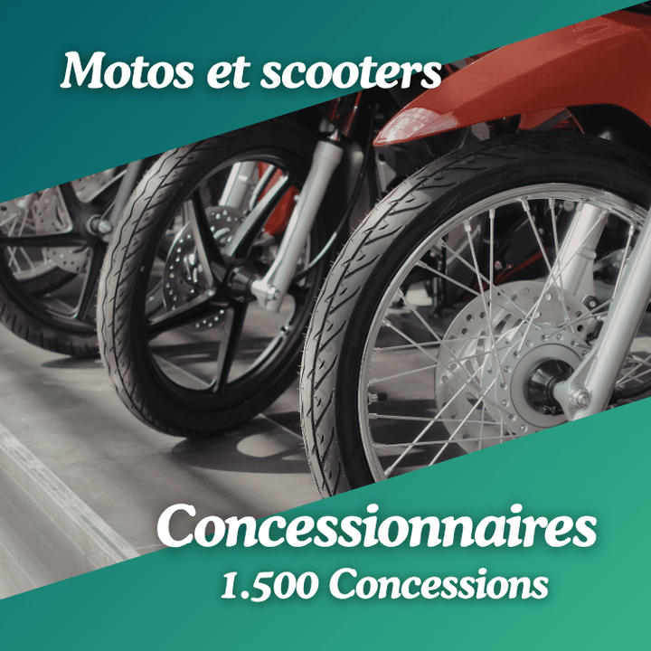 Base de données Concessionnaires de motos et scooters