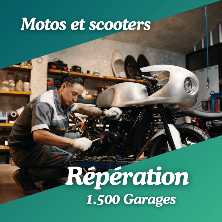 Base de données Garages de réparations de motos et scooters