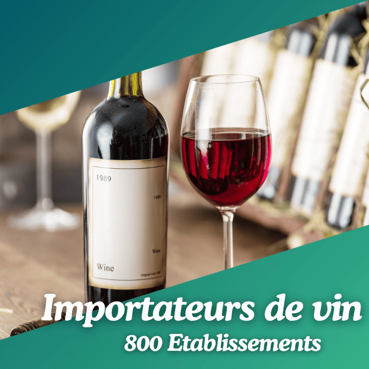 Base de donées Grossistes et importateurs de vins 