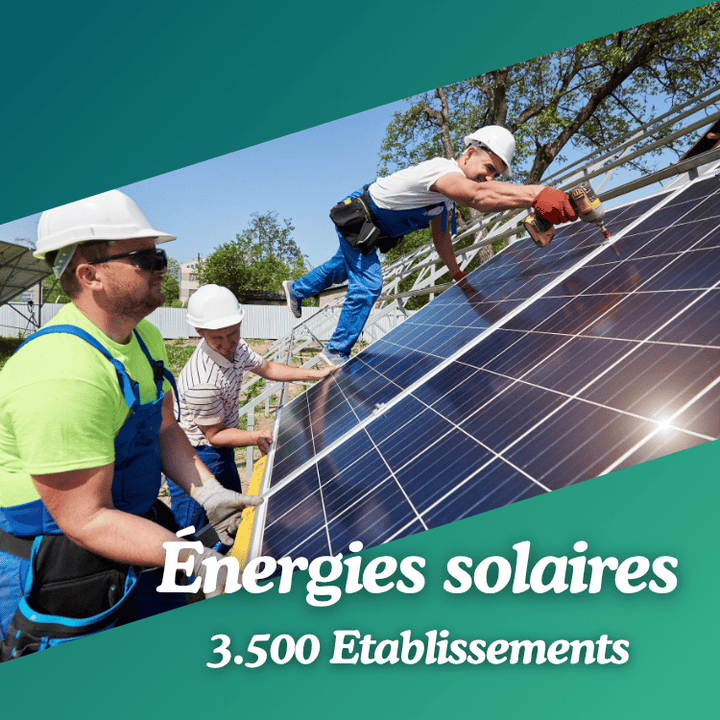 Base de professionnels en Énergies solaires