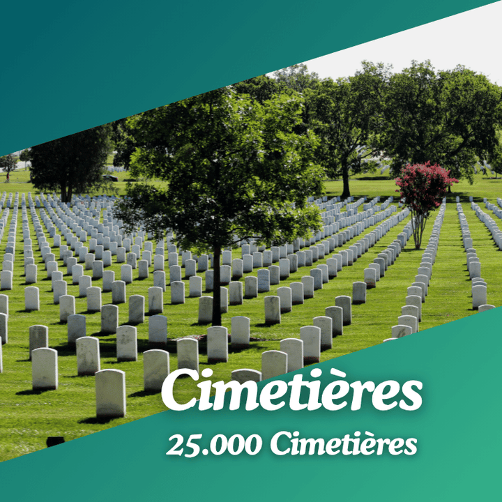 La base des Cimetières sur tout le territoire français 